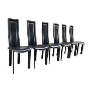 Set de 6 chaises de salle