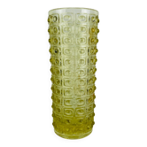 Yellow glass vase by Rudolf Jurnikl for Sklo Union, 1960s