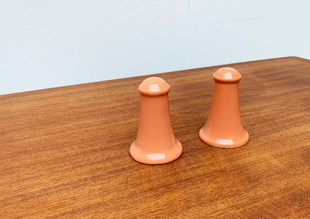 Postmodern ceramic salt and pepper shakers by Gallo Design for Villeroy & Boch, set of 2.