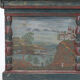 Large Rustic Farmhouse Romantic Folk Art Bridal Chest