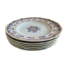 Set of 6 vintage English porcelain plates