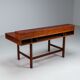 Peter Lovig flip-top partners desk rosewood Lovig Denmark 1960