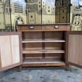 Low Parisian buffet in oak and pear tree 1950