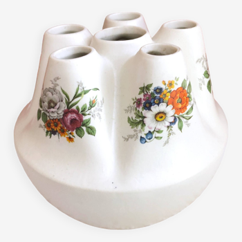 Vase artisanal tulipier pique-fleurs céramique