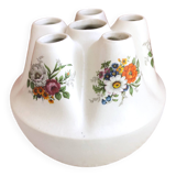 Handcrafted tulip tree vase with ceramic flowers