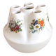 Handcrafted tulip tree vase with ceramic flowers