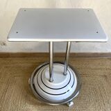 Antique cast iron and enamelled metal table, circa 1950