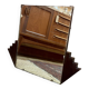 1930s English Art Deco Period Beveled Mirror - 58.5x46cm