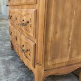Commode de style Louis xv en merisier décapée