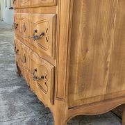Louis xv style chest of drawers in pickled cherry