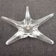DAUM France pair of crystal candlesticks "Starfish" large model, 1960/1970