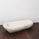 Brutalist free-form alabaster emptier