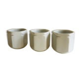 Set de 3 pots de yaourts en porcelaine
