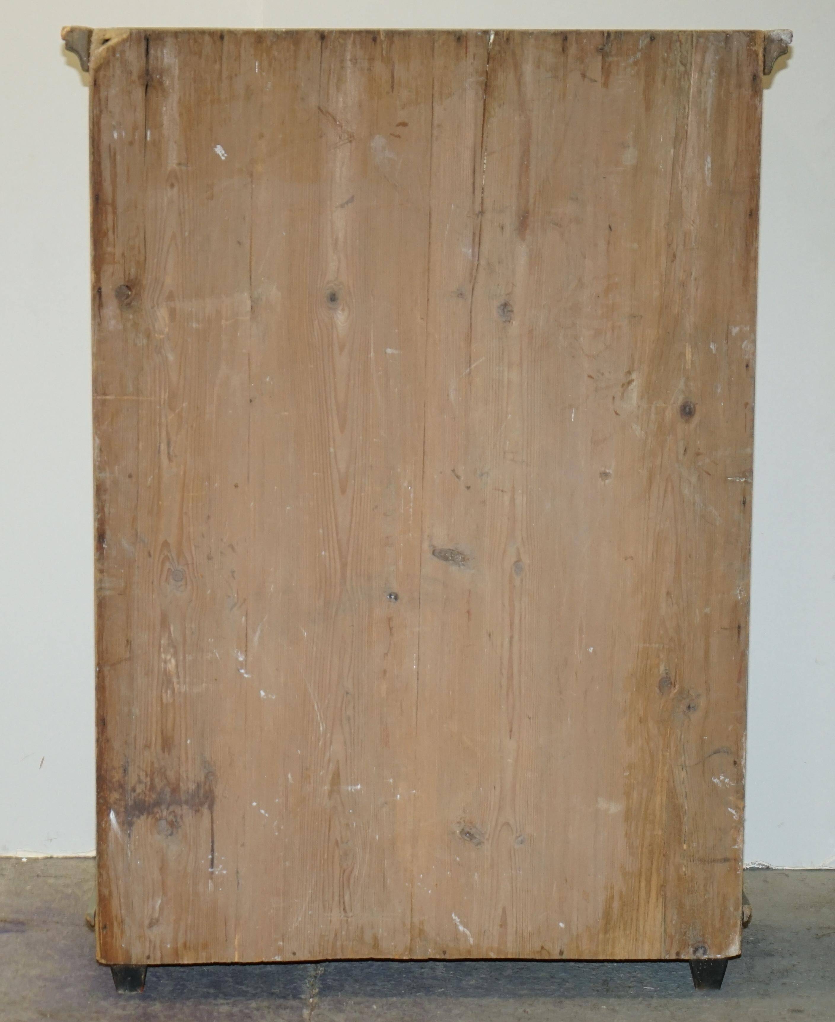 Antique German wedding armoire, hand-painted, 1818.