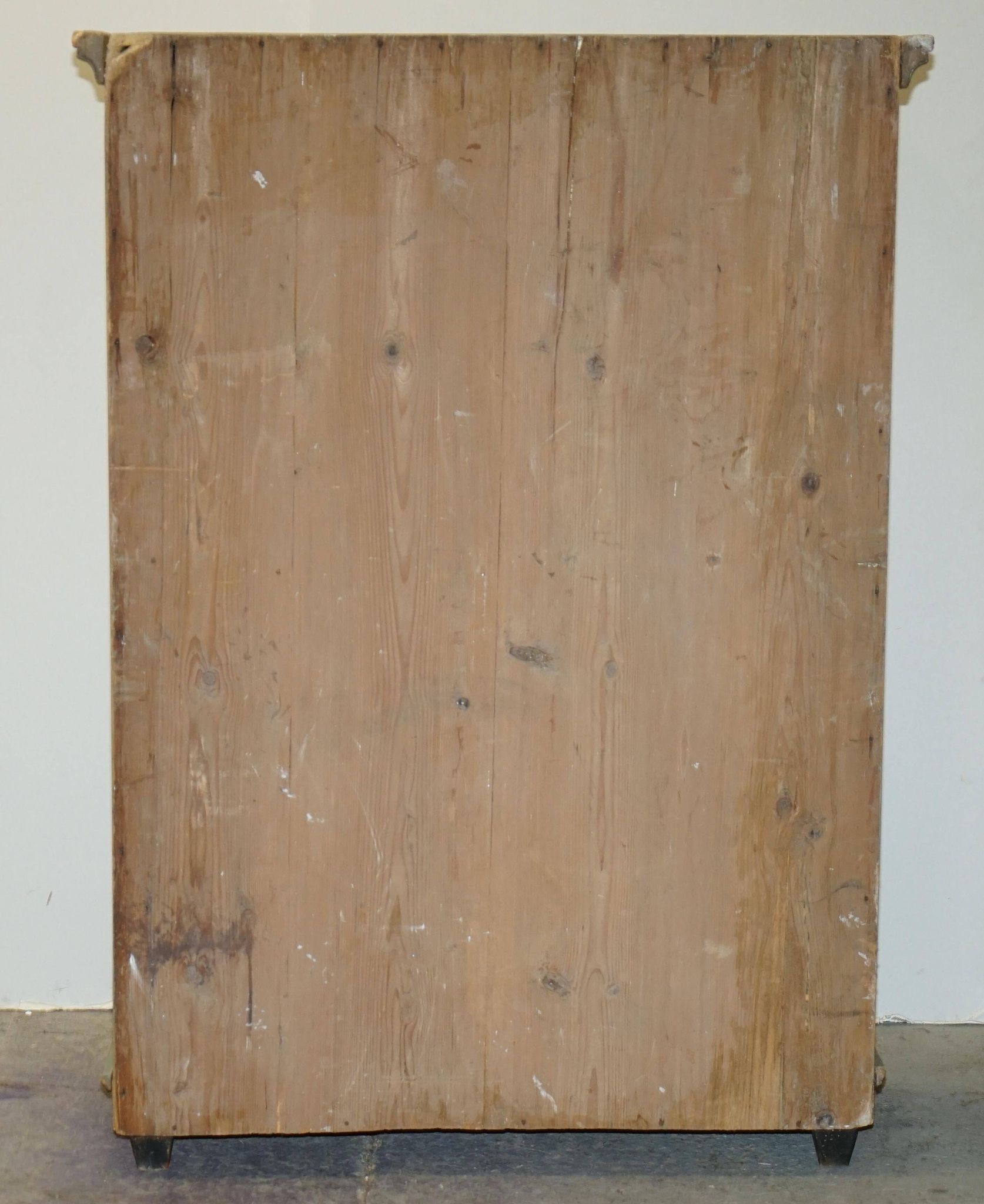 Armoire de mariage allemande antique 1818 peinte à la main