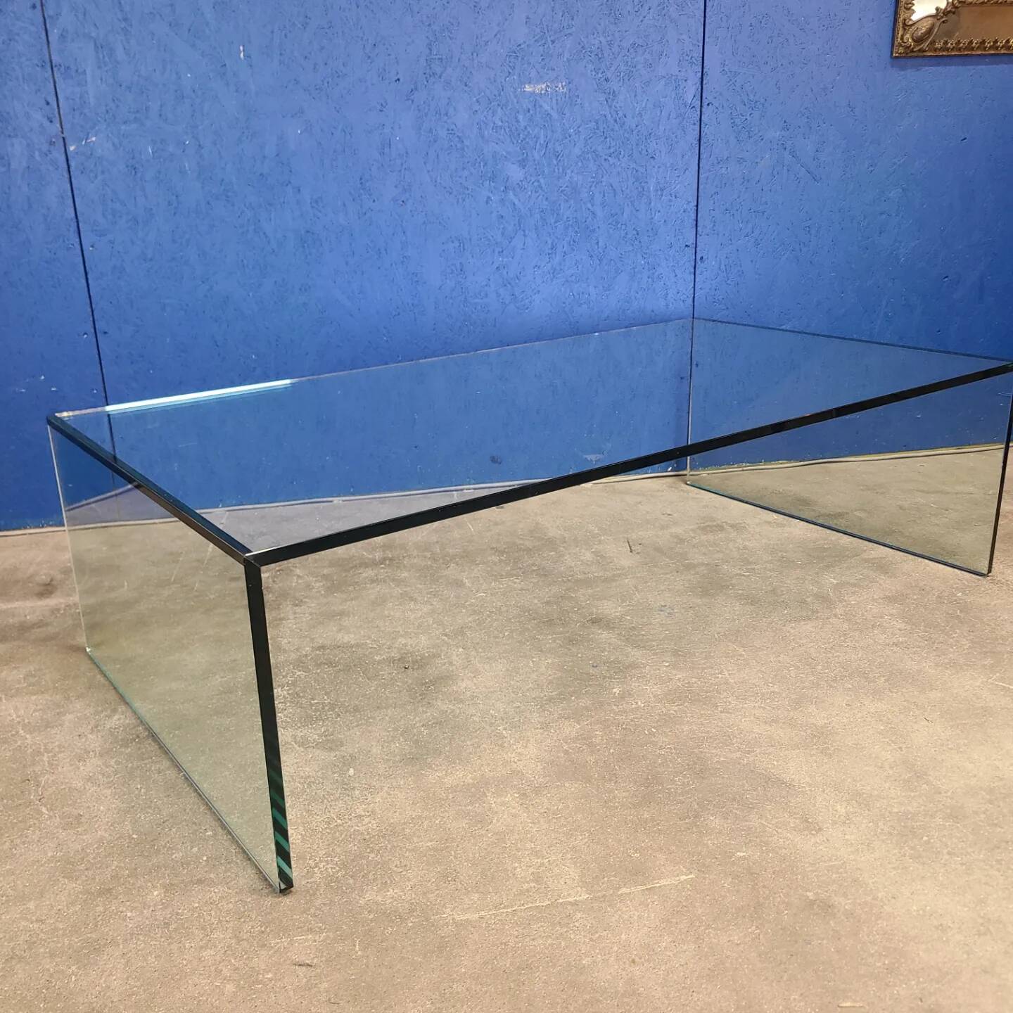 Table basse Eden en verre, années 80 par Tonelli Design
