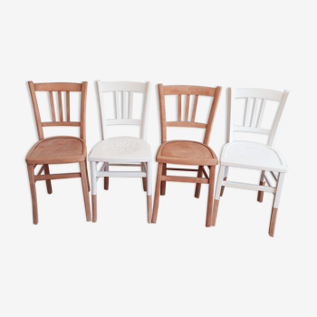 4 chaises dépareillées