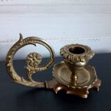 Pair of bronze candlesticks