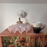 Pink Clichy glass tilting wall light
