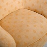 Pair of yellow vintage armchairs