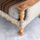 vintage brutalist oak armchair