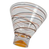 Nybro - Suède - Fait main - vase pendule - verre - cristal - années 1990