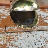 Old gilded brass ashtray