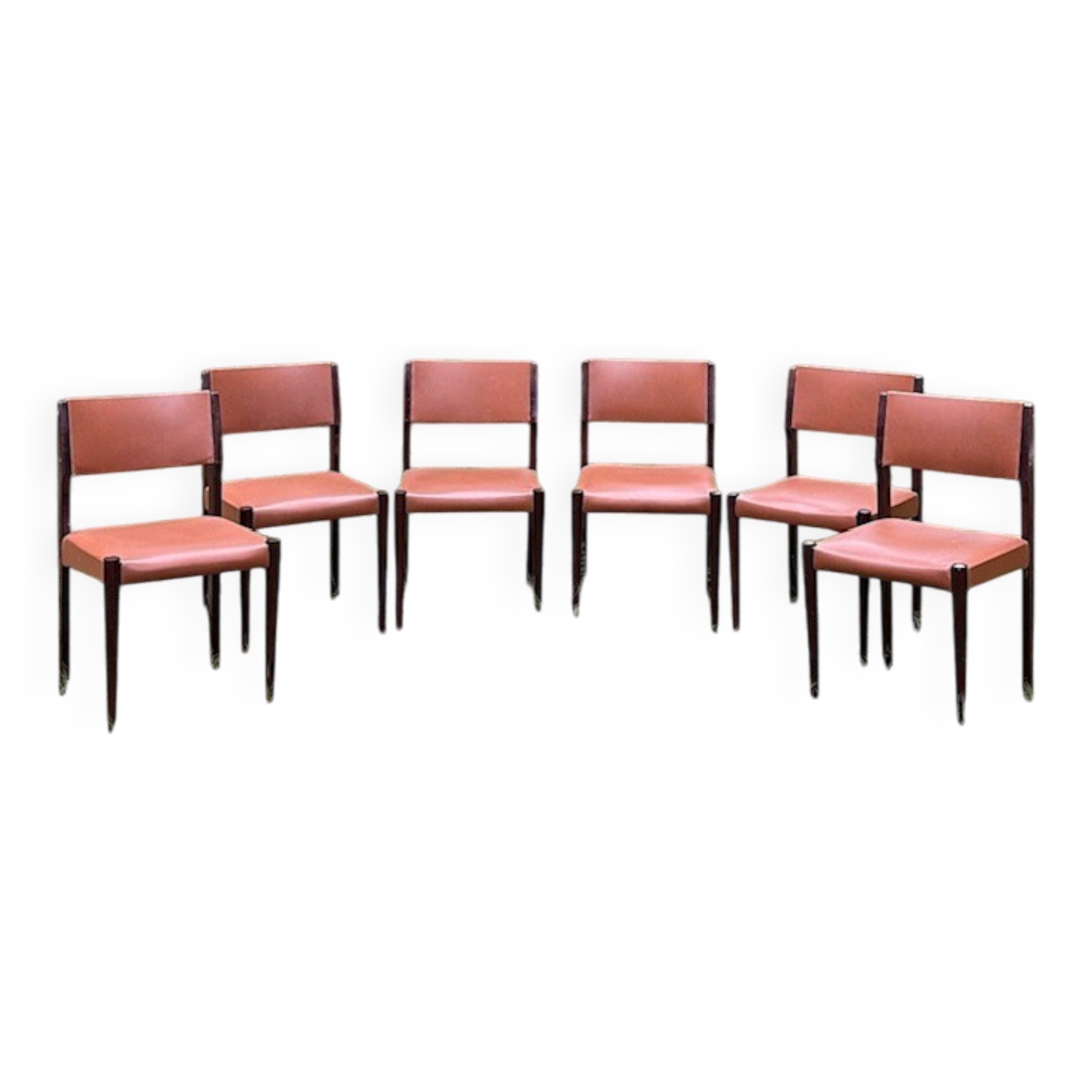 6 chaises vintage scandinaves