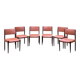6 chaises vintage scandinaves