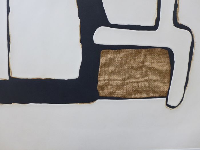 Conrad Marca-Relli Composition 9, 1977. Etching and original aquatint signed