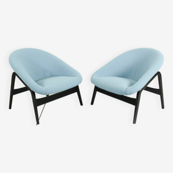 Set of 2 Hartmut Lohmeyer for Artifort lounge chairs Model 118 'Columbus',  The Netherlands 1957
