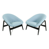 Ensemble de 2 chaises longues Hartmut Lohmeyer pour Artifort Modèle 118 'Columbus', Pays-Bas 1957