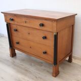 Antique Solid Walnut Chest Of Drawers, Italy Early 19th Century