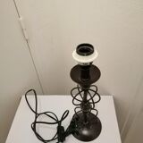 Art deco wrought iron floor lamp