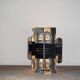 Murano glass wall lamps with chrome brass, Italy, 1970s, set of 2.