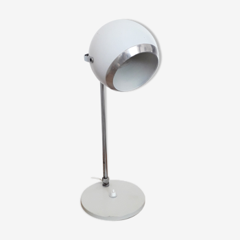 Large lamp Space age EyeBall lacquered white 1970