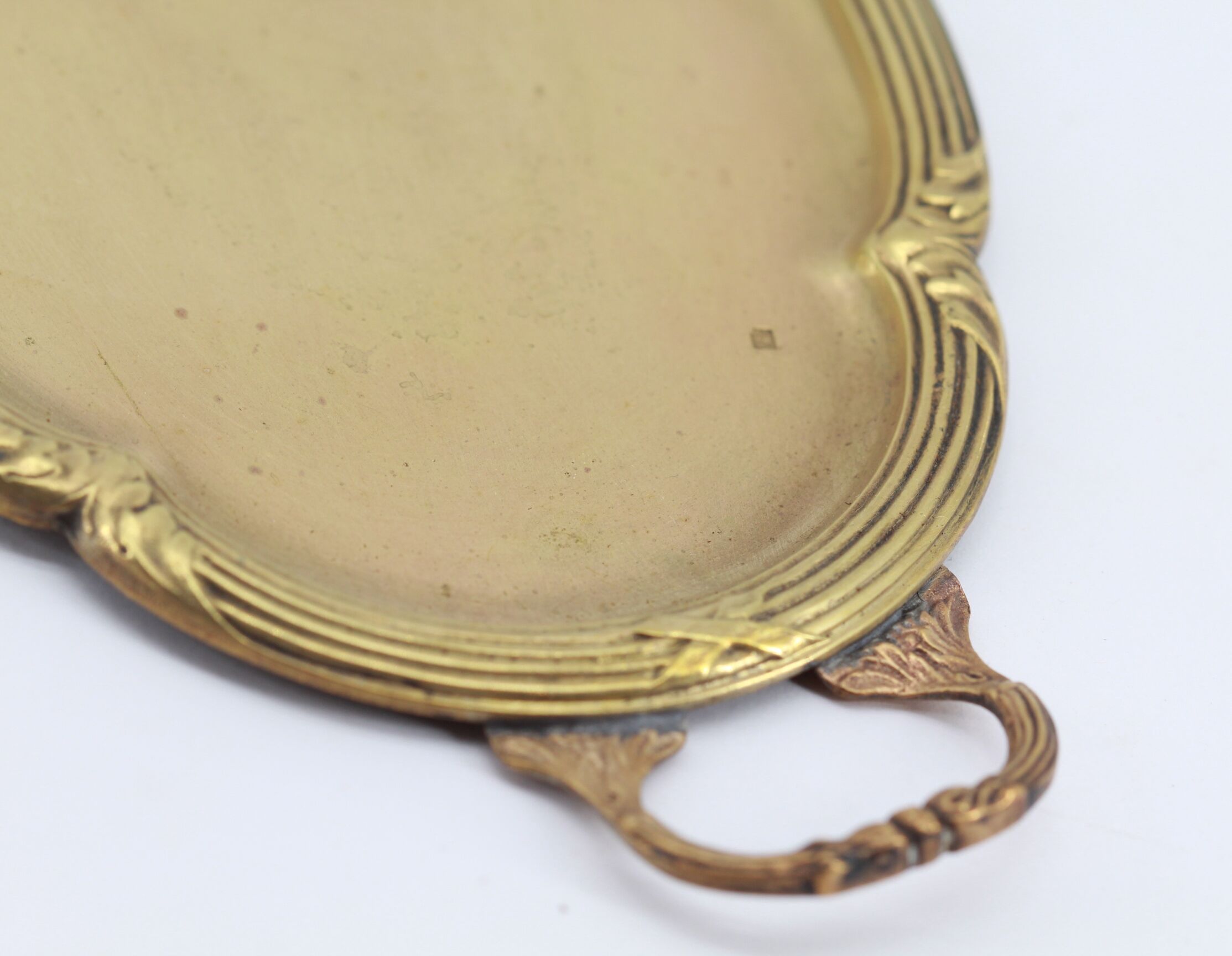 Old brass tray