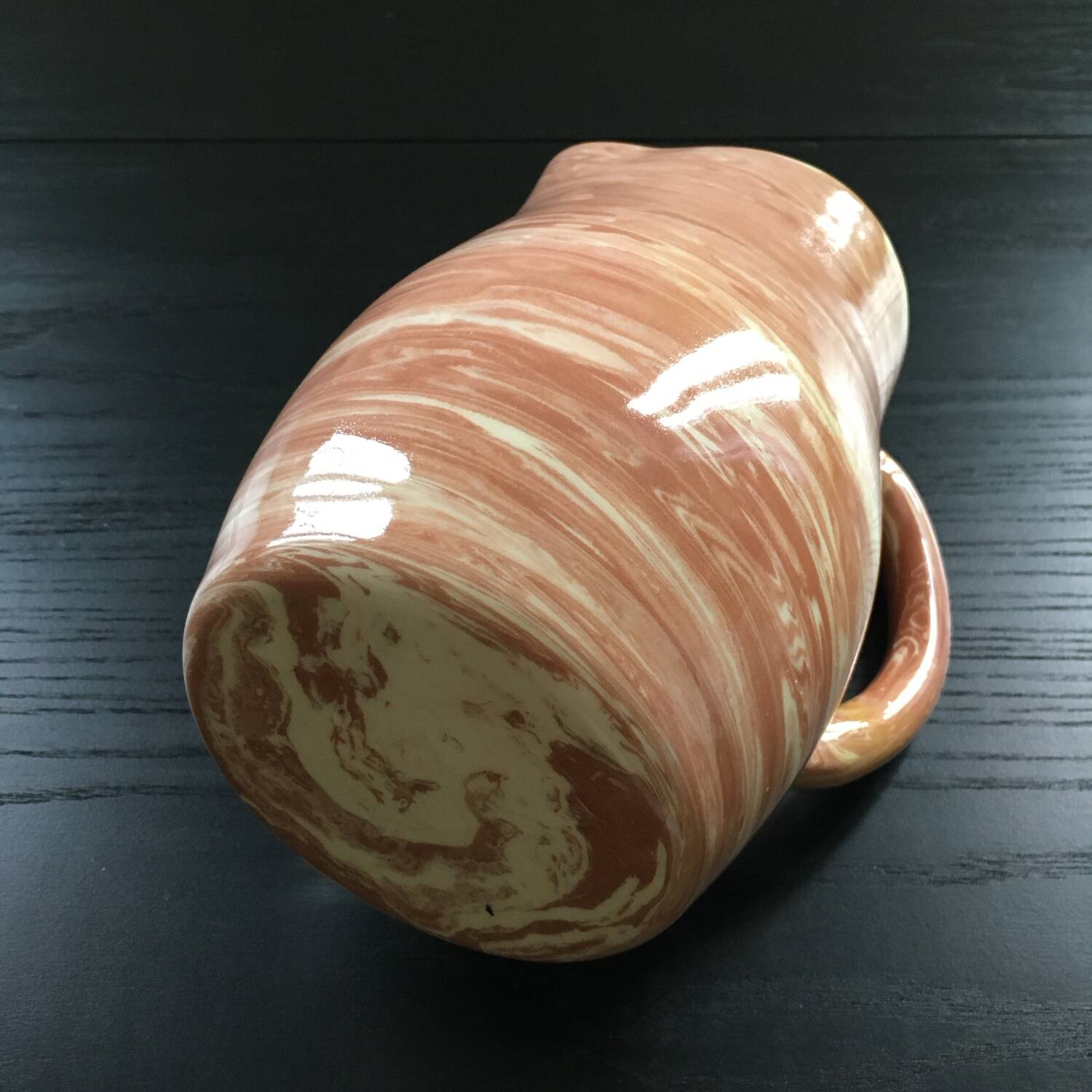 Pitcher of mixed earth, pink ochre