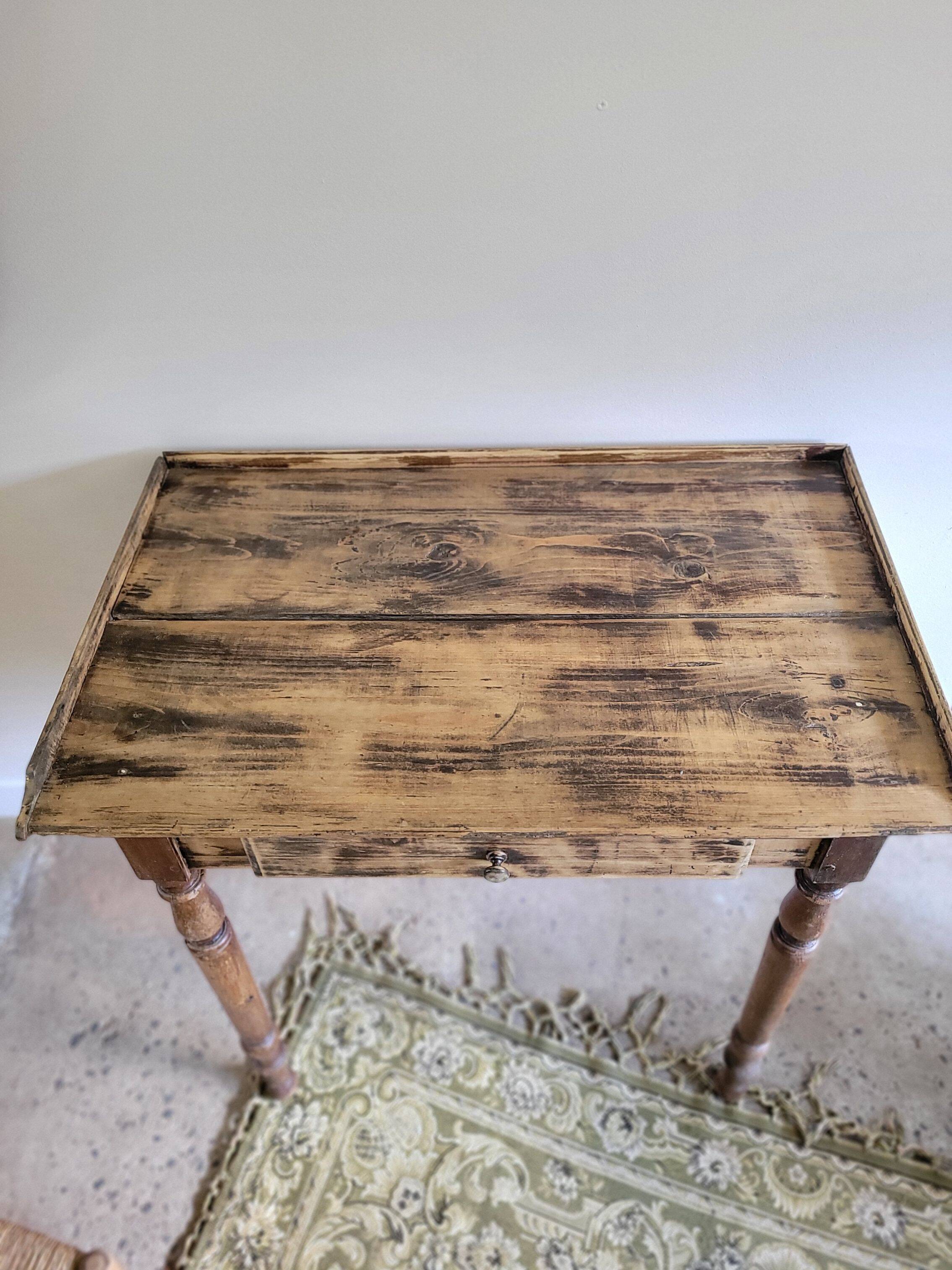 Antique desk, wooden console