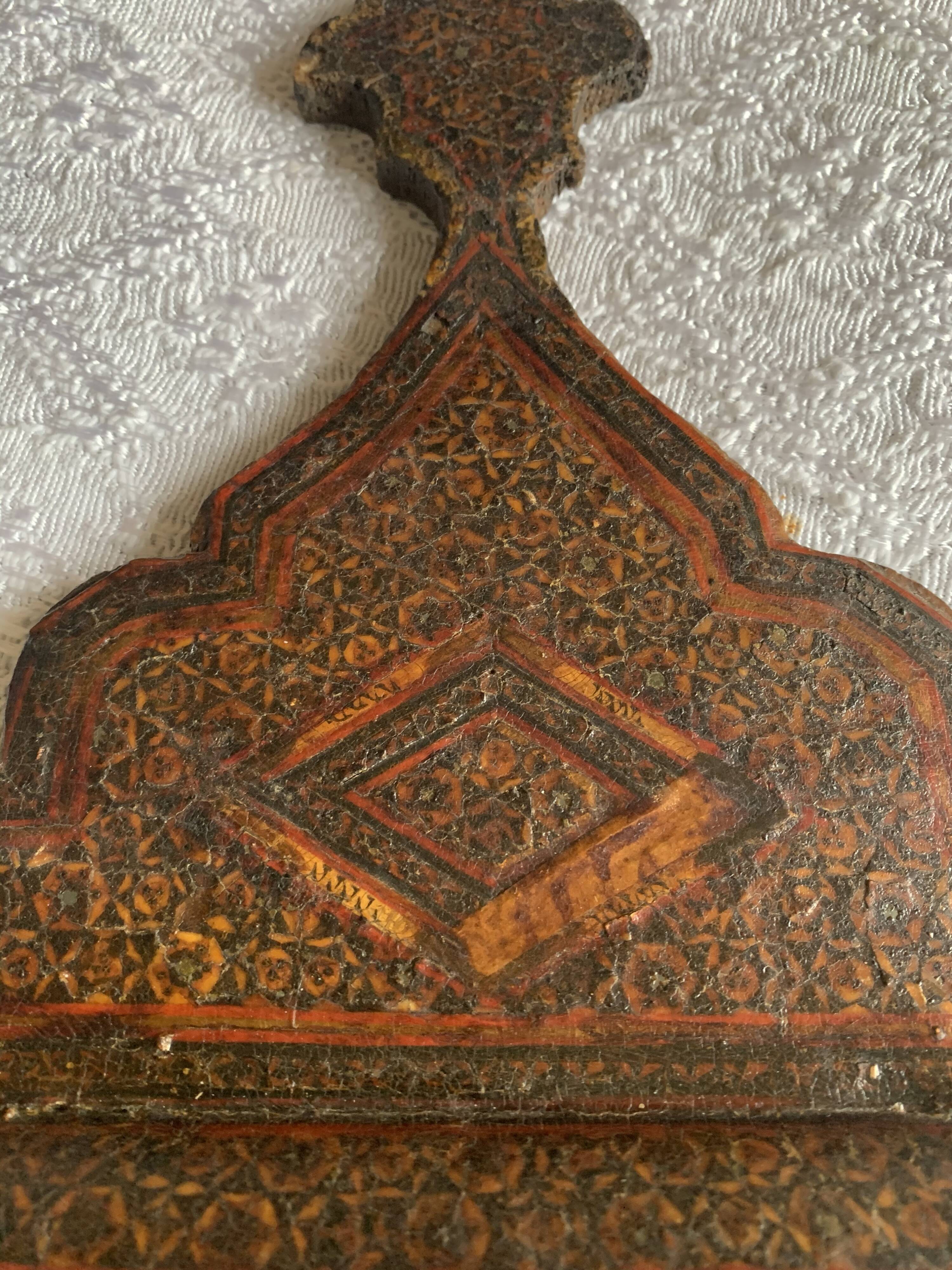 Mirror old painted wood