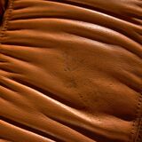 Light Warm Brown Leather Sofa Set