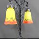 Bicéphale Art Deco lamp in wrought iron – Muller Frères Lunéville, circa 1930