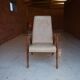 Modernist armchair in the design of René Gabriel in oak.