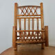 Wall mail rack in bamboo 60s 70s