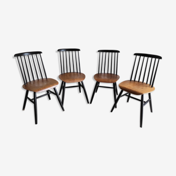 Set of 4 Scandinavian chairs Fanett by Ilmari Tapiovaara – 60s