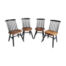 Set of 4 Scandinavian chairs Fanett by Ilmari Tapiovaara – 60s