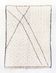 Beni Ouarain ecru Berber rug with polka dots and black patterns 235x157cm