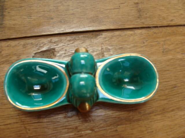 Art Deco salt and pepper set with ducks