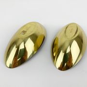 Pair of Scandinavian brass cups or bowls Ystad Metall, design Gunnar Ander, Sweden