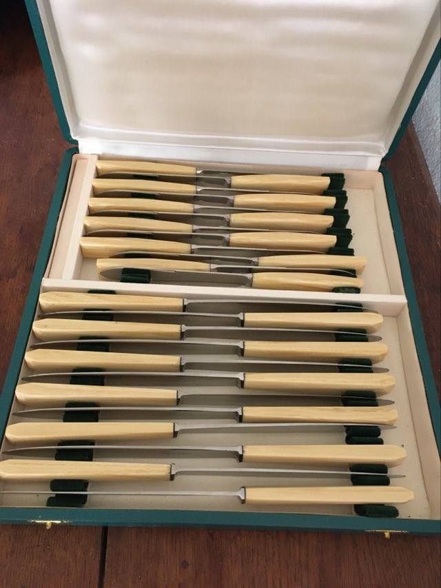 24 couteaux vintage Pradel inox